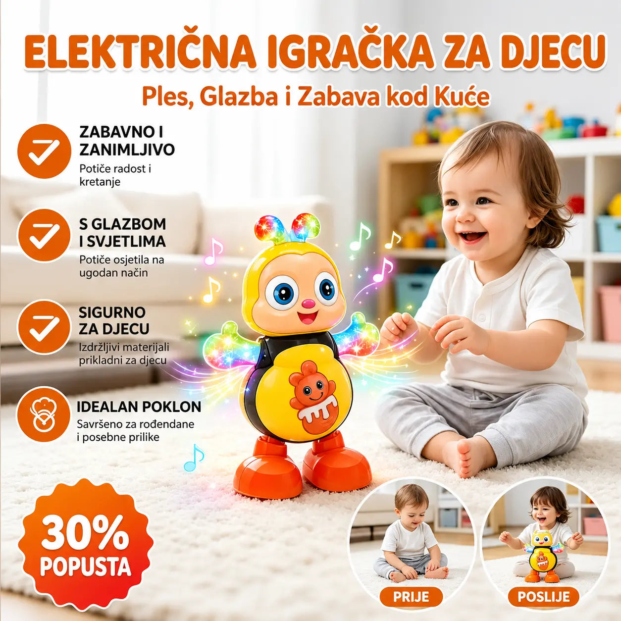 🥳Igračke za životinje sa svjetlima, koje pjevaju i plešu.