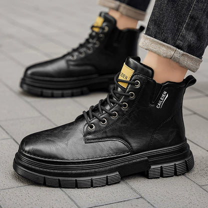 🔥🔥50% de descuento【Tallas 38-46】Nuevas botas Martin altas para hombre de cuero genuino 2026