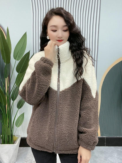 【30% POPUSTA】🔥【M-4XL】🐏Zimska jakna iz jagnječje volne, bombažna jakna, odebeljena bombažna jakna, topla jakna