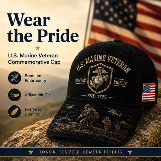 🤠🧢Kapa vječne vjernosti marinaca - klasična američka retro vezena bejzbolska kapa