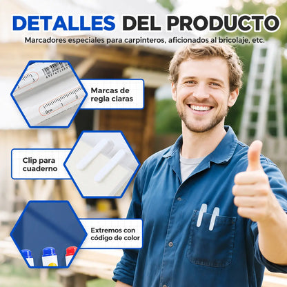 💯 10 piezas ⚽ Marcadores de precisión para agujeros profundos, espacios estrechos y lugares de difícil acceso.