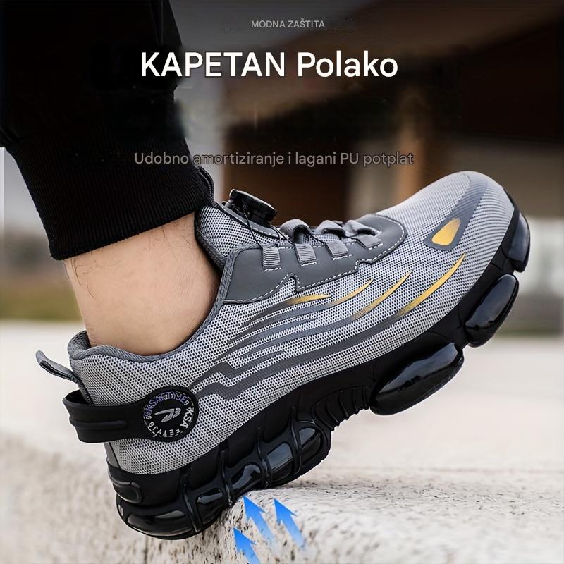 🥾💥Sniženo🔥Knauf radne čizme, pogodne za svakodnevno nošenje, otporne na udarce i proboje, s čeličnom kapicom, udobne zaštitne cipele, protivklizne ✅