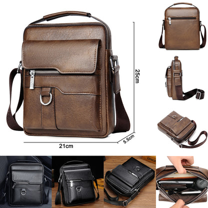 🔥Nová akcia 50% zľava 👜 Pánska moderná a každodenná kožená taška s veľkou kapacitou