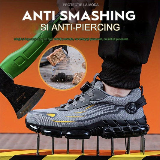 🥾🔥Botas de trabajo Knauf, adecuadas para el uso diario, resistentes a impactos y perforaciones, con puntera de acero, calzado de seguridad cómodo y antideslizante.