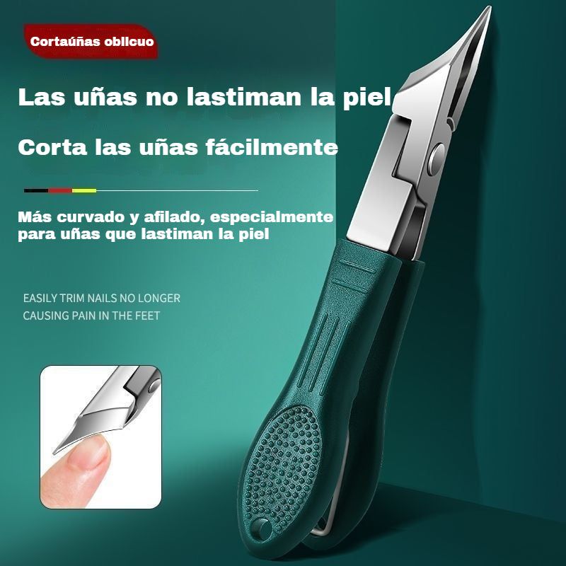 🔥【Set de 3 piezas】✂️💅Nuevo cortaúñas ultrafino inclinado para manicura casera