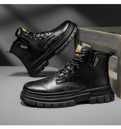 🔥🔥50% de descuento【Tallas 38-46】Nuevas botas Martin altas para hombre de cuero genuino 2026