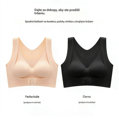 2 položky za 24 eur🎉VÝPREDAJ POSLEDNÉHO DŇA - ZĽAVA 60%⚡Podprsenka s jednoduchým zapínaním spredu a prekríženým chrbtom, korekciou držania tela a podprsenkou bez kostic pre plnú oporu a pohodlie