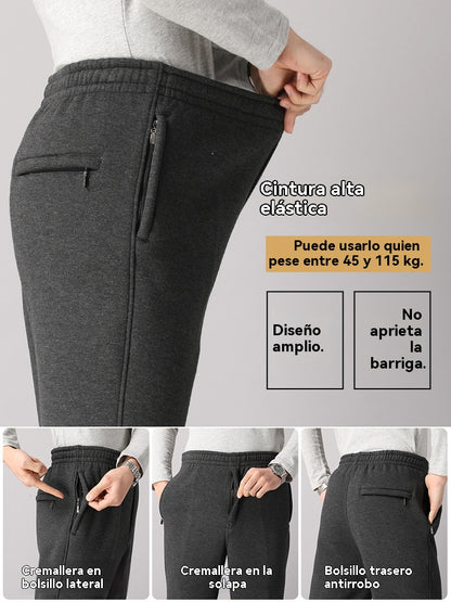 ❄️⛄40% de descuento【XL-5XL】Nueva colección de invierno, 👖 pantalones casuales de lana de cordero gruesa de alta calidad para hombres, cálidos y versátiles para el día a día