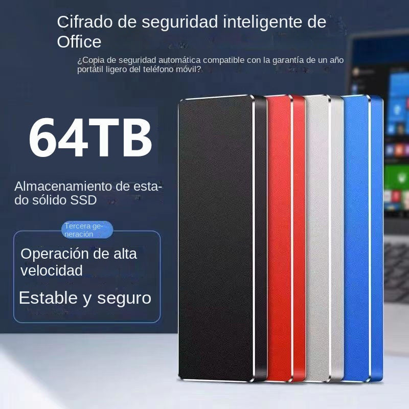 💾💻🚀【🔥¡Más de 9999+ vendidos!】Disco duro portátil de transferencia ultrarrápida 150 M/S【10T】⚡