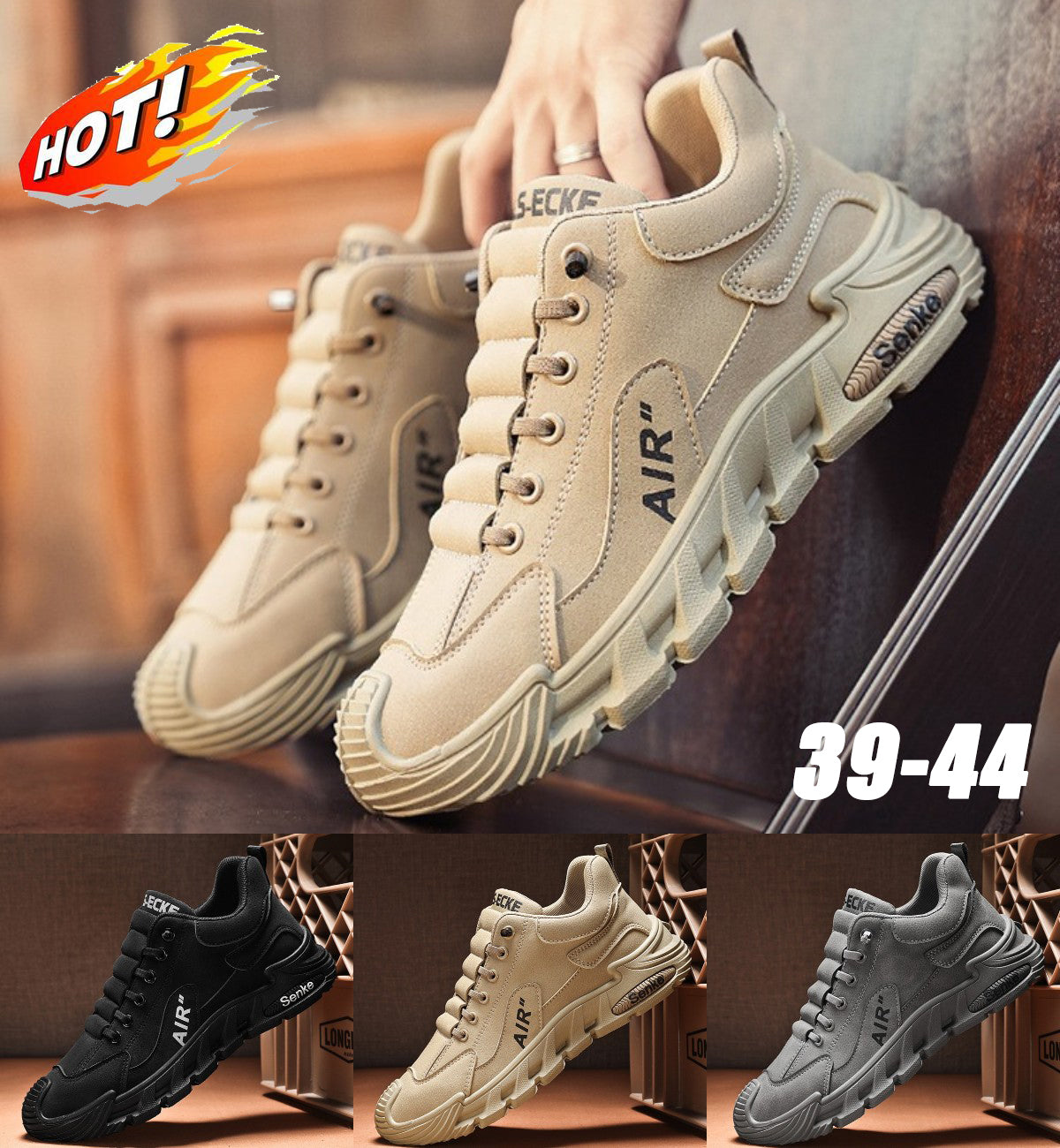 🔥💥Último éxito 50% OFF (39-44) 👞 Zapatos casuales impermeables y transpirables para hombre, suela suave y cómodos de llevar
