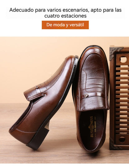 👞Otoño 2026, los nuevos zapatos de negocios de cuero para hombre son suaves y cómodos.
