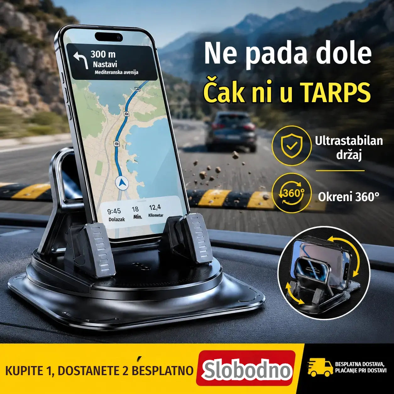 Sigurno i pametno: Ultimativni 2-u-1 držač za telefon u automobilu!