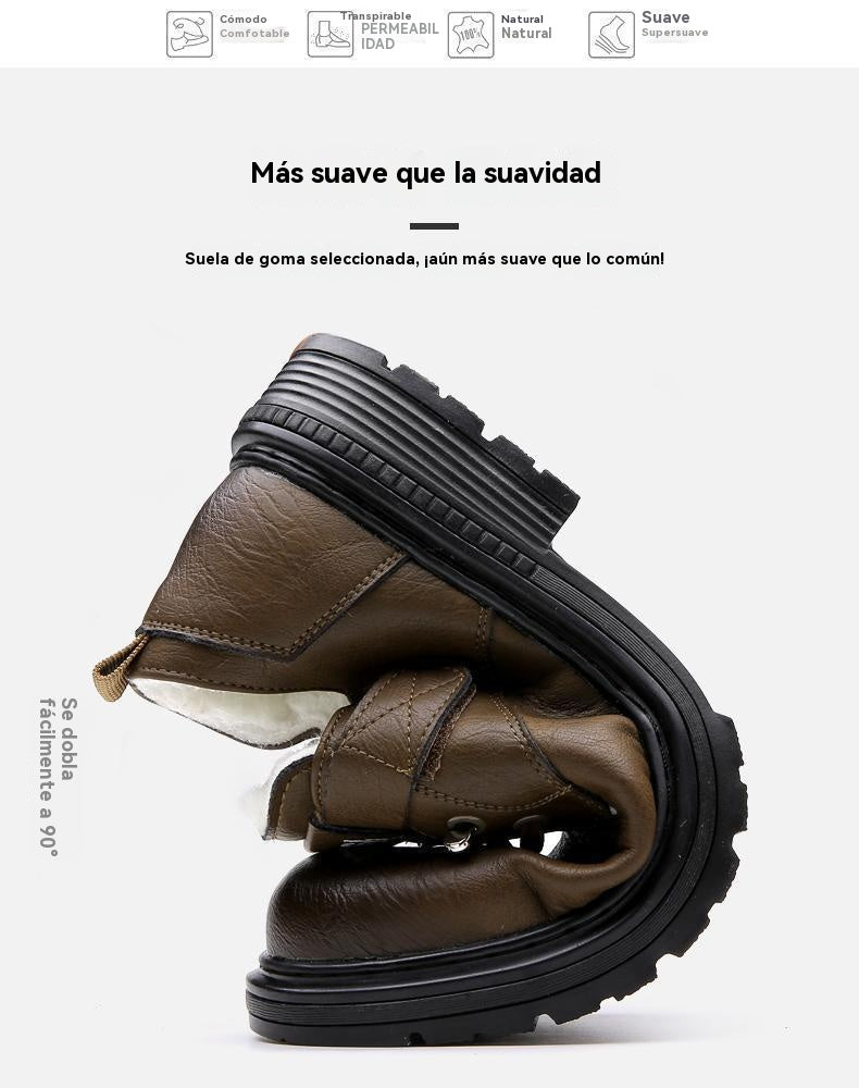【39-44】Zapatos casuales de cuero para hombre