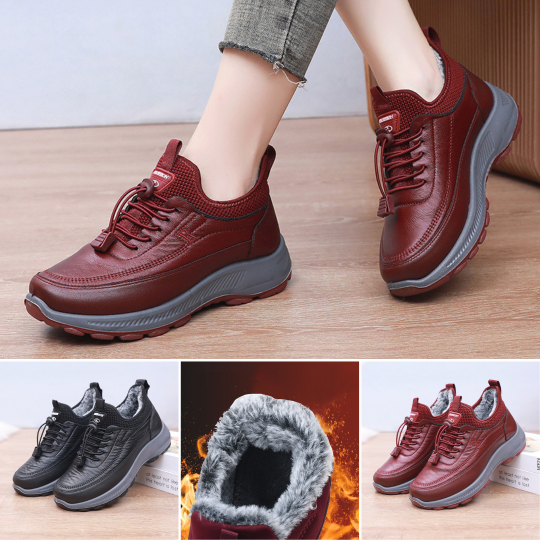 🔥【35-41】2023 otoño e invierno zapatos deportivos y casuales nuevas botas de algodón con suelas suaves antideslizantes--3759624 
