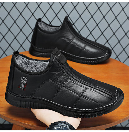 🏃‍♂️👟【Zimska novost】【39-46】Moški topli čevlji z oblogo, debeli in topli, nedrseči