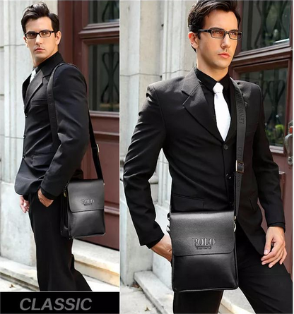 Bolso casual de piel de vacuno de moda para hombre