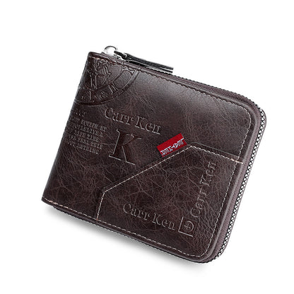 🎉Nuevo lanzamiento 43%🎉【Compra 1 y llévate 1 gratis】Cartera de mano multifuncional de cuero genuino suave para hombre