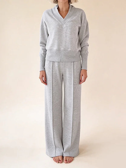 🥰📢 ¡50% de descuento! [M-5XL] Conjunto de dos piezas para mujer 2026 de algodón puro de alta calidad, manga larga, suave, cómodo y fácil de combinar ✨