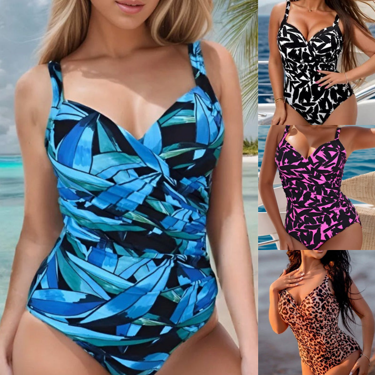 🏖️🩱 【Kupite 1, dobijte 1 gratis】Ženski seksi kupaći kostim za mršavljenje s volanima 🏝️🍹