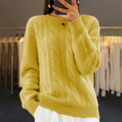 【S-3XL】🤩Novi retro pleteni puloveri s okruglim izrezom za jesen/zimu – trendi puloveri