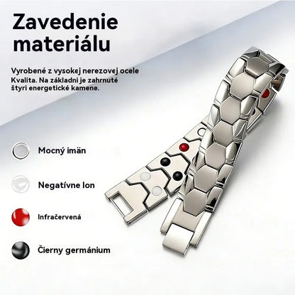 Kúpte 1, dostanete 1 zadarmo ✨✨ Pánsky magnetický náramok zo zliatiny + šesťuholníkový dizajn - Odnímateľný magnetický náramok - Platba na dobierku