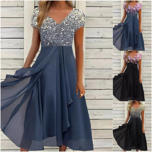 👗Novo za ljeto 2025. 🌈 Haljina od šifona - Mekana i ugodna za kožu, puna stila 【S-5XL】