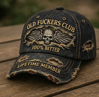 🏁💀Gorra de béisbol estilo retro con impresión digital 3D
