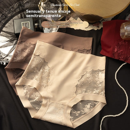 👙Oferta por tiempo limitado 【€33】Conjunto de 5 piezas: bragas de encaje suaves y elásticas para mujer, cómodas y versátiles para el día a día