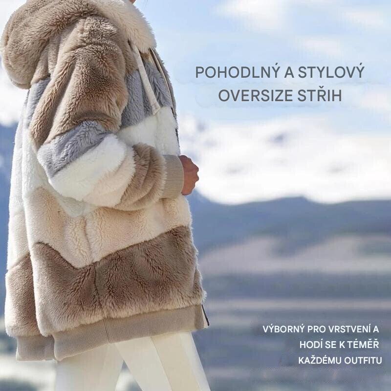 ☃️❄️🔥 Limitovaná nabídka 35% 💥【S-5XL】Nová dámská zimní bunda 2025 🧥, silná s plyšovými pruhy 🐑