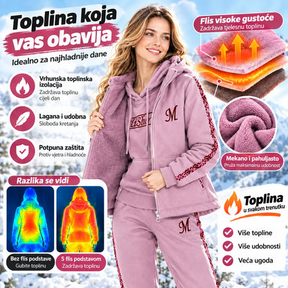 🔥【Hlače + pulover + jakna】Novi sportsko-ležerni komplet za jesen/zimu 2026. – podstavljen i topao.
