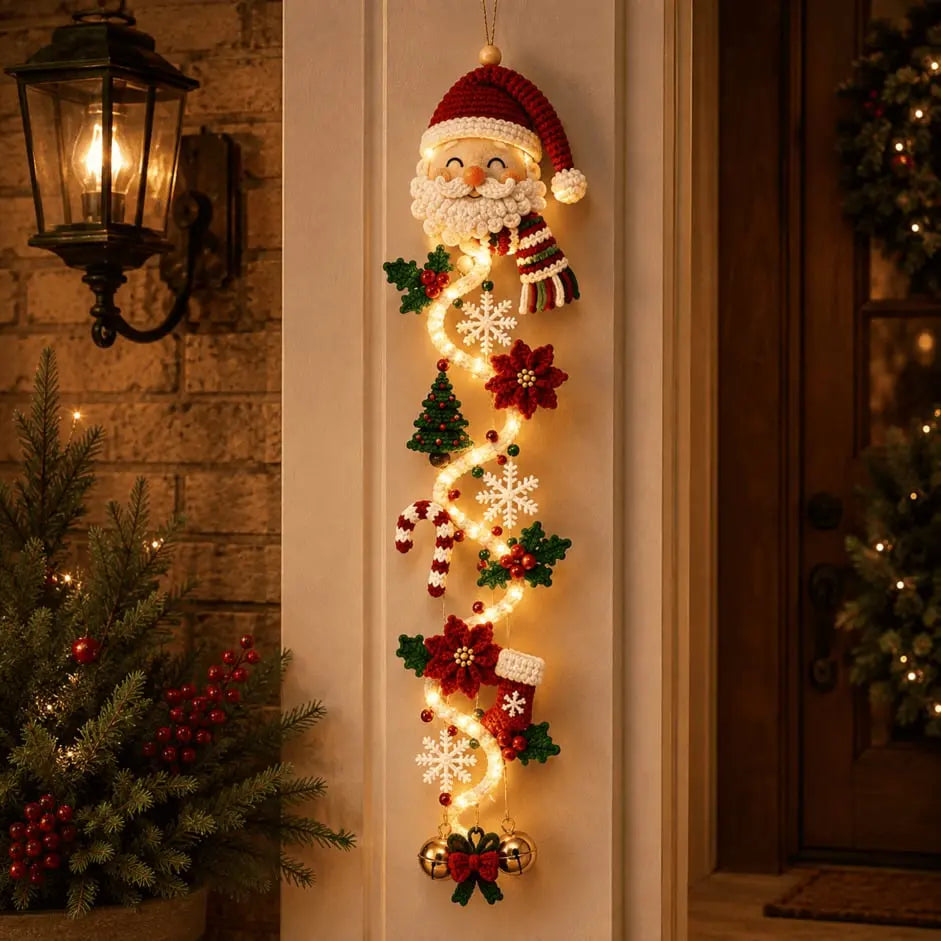 🎄🎃 Zadnji dan! 🎅 Iskoristite 49% popusta na svjetleći božićni ukras za vrata! Sve u jednom: svjetla, vrpce i blagdanski ukrasi savršeno spojeni.