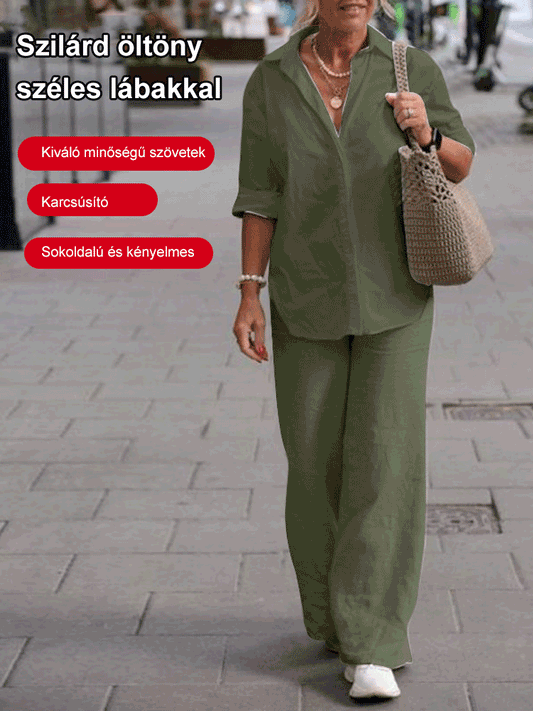 🔥💃【Compra 1 y llévate 1 gratis】【S-5XL】Traje informal holgado de lino y algodón de alta calidad para mujer - Pago contra reembolso