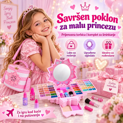 💄 Ponuda ograničenog trajanja: Uštedite 49%! ✨ Perivi set za šminkanje princeze: Sigurna i netoksična igračka za šminkanje dizajnirana posebno za djecu 👸