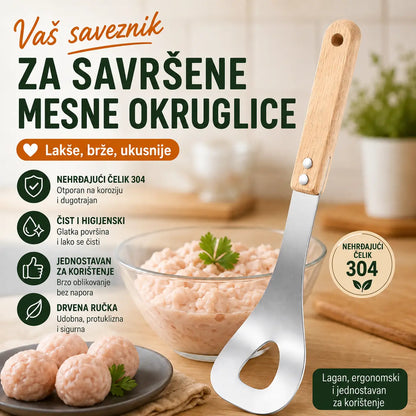 🍖 【2 komada】Kalup za mesne okruglice od nehrđajućeg čelika 304 – Idealno za izradu mesnih i ribljih okruglica, savršeno za kuhanje kod kuće 🥄