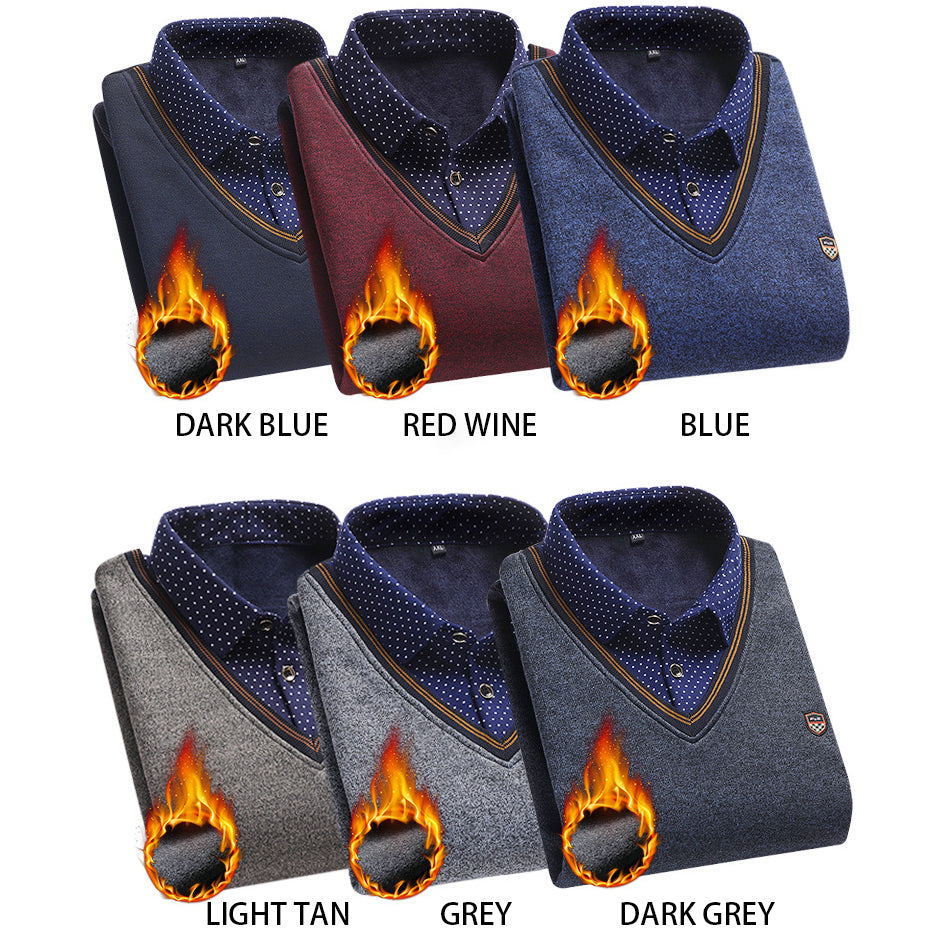 👔Krajnja ponuda za kraj godine, posljednji dan [M-4XL] Muška pletena svilena košulja3850474