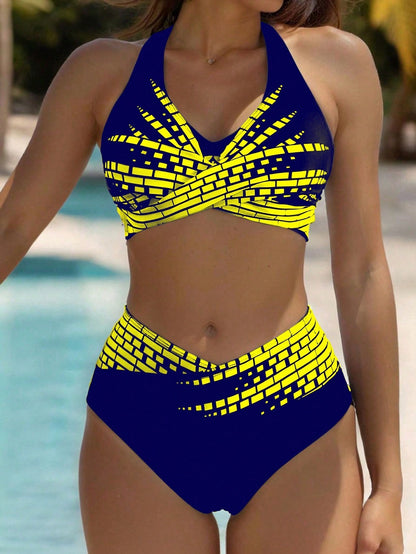 👙 【Kupite jedan, drugi dobijete gratis, ponuda 50% popusta💥】【L-5XL】👉 Dvodijelni bikini za žene većih veličina ✅ Visoki struk ✅ Visoka elastičnost ✅ Na zalihi