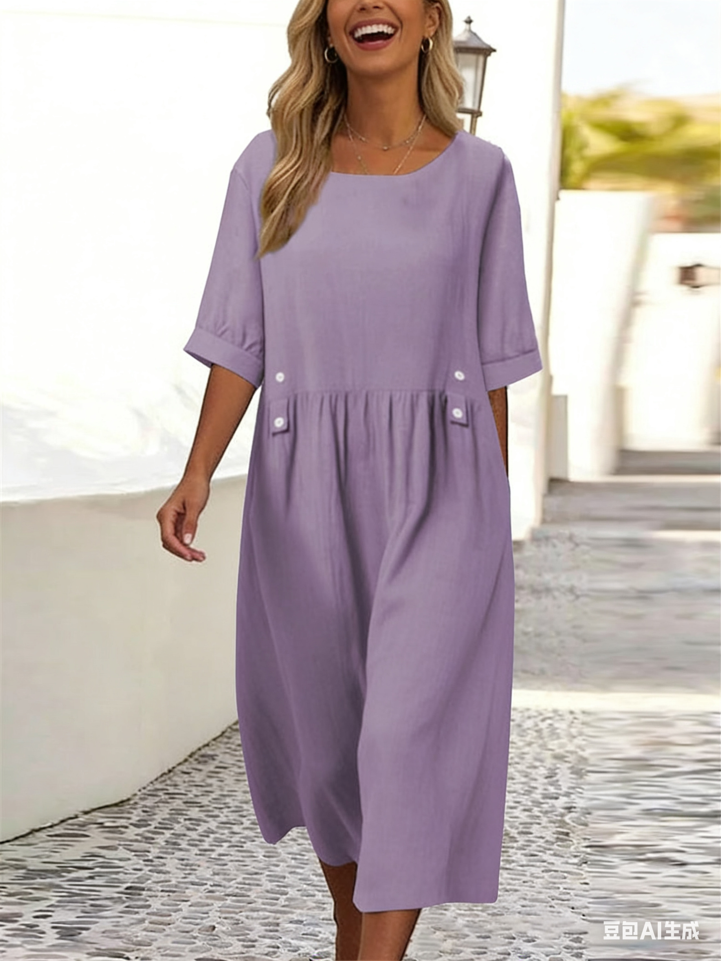 🌸👗【Proljetna rasprodaja 50%】🔥【S-3XL】Nova ležerna modna ženska ljetna haljina od pamuka i lana 2026., dostupna u više boja – prozračna i udobna