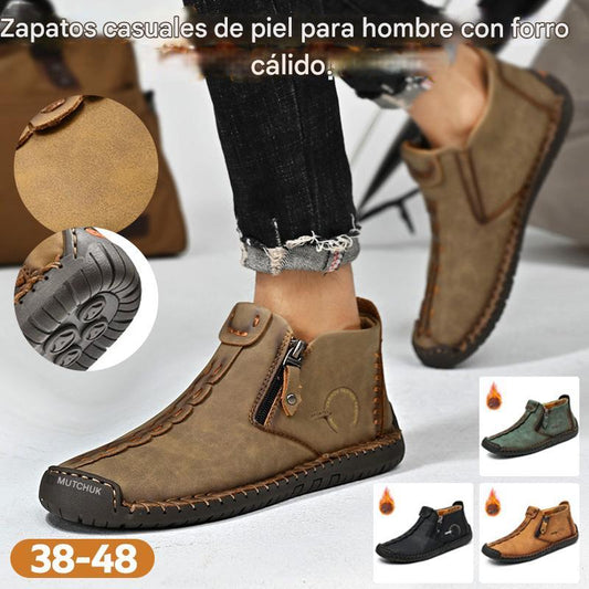 🥾Botas Martin para hombre, hechas a mano con piel auténtica (tallas 38-48), cómodas y elegantes, la elección ideal para primavera y otoño.