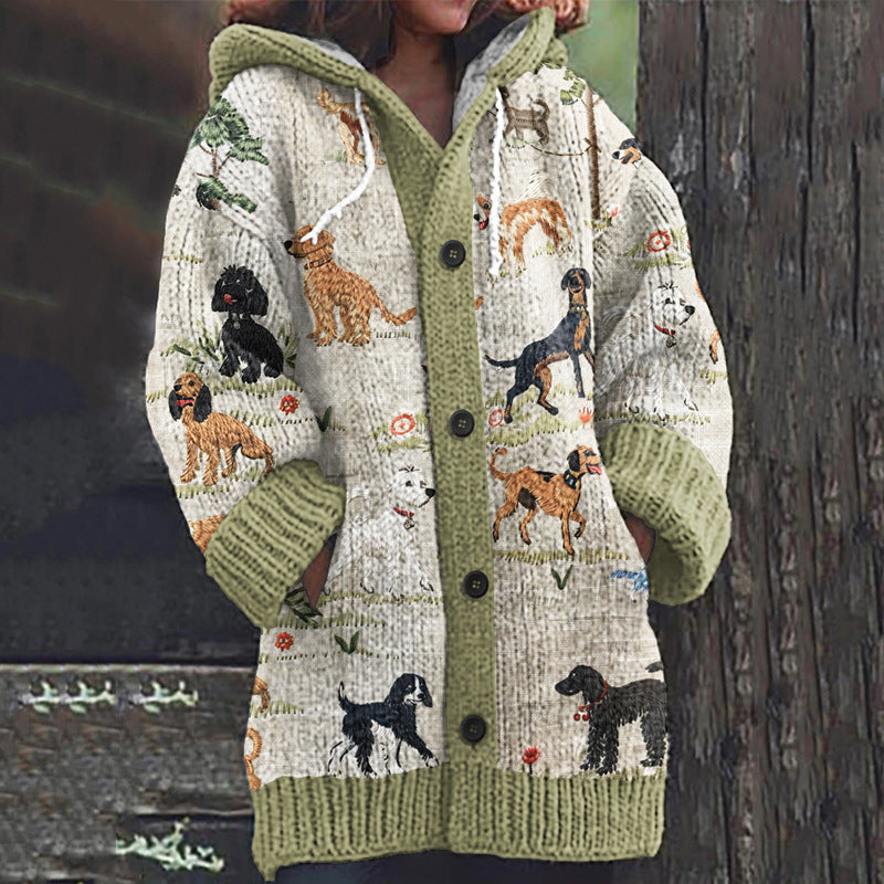 🔥【S~5XL】✨Nueva chaqueta con capucha gruesa de estilo retro en colores combinados, cómoda y fácil de combinar para el día a día.