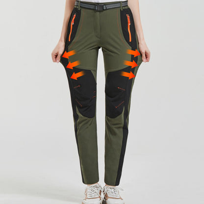 【💥Visoka kvaliteta】【S-5XL】Muške planinarske hlače, mekane, vodootporne, otporne na vjetar, prozračne, tople i od debelog flisa za sportove na otvorenom.