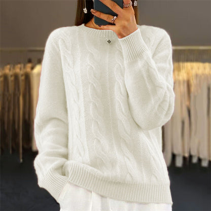 【S-3XL】🤩Novi retro pleteni puloveri s okruglim izrezom za jesen/zimu – trendi puloveri