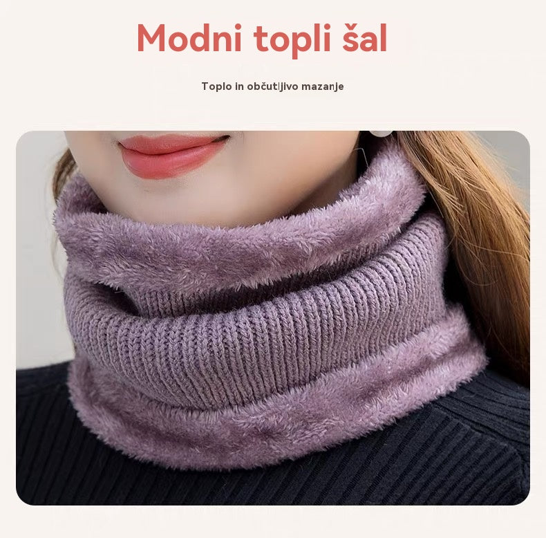 💥 49% POPUSTA - 【Kapa+Šal+Rokavice】Modna plišasta kapa za jesen in zimo