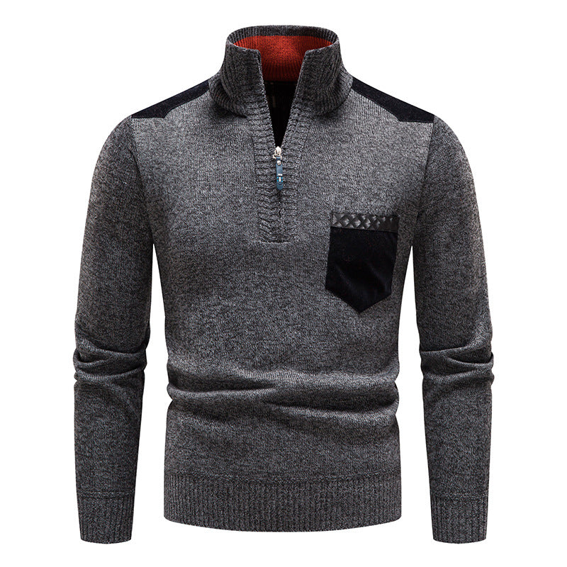 ❤️‍🔥【M-3XL】Suéter casual para hombre, otoño/invierno, con cierre de cremallera