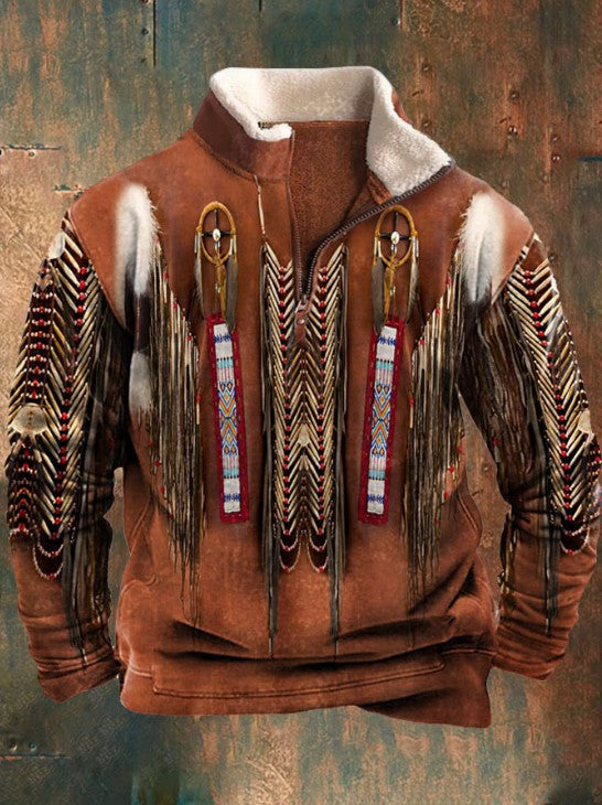 👕【35% ZĽAVA】【S-4XL】Módny pánsky teplý sveter s dlhým rukávom a 3D potlačou na jeseň a zimu 2025