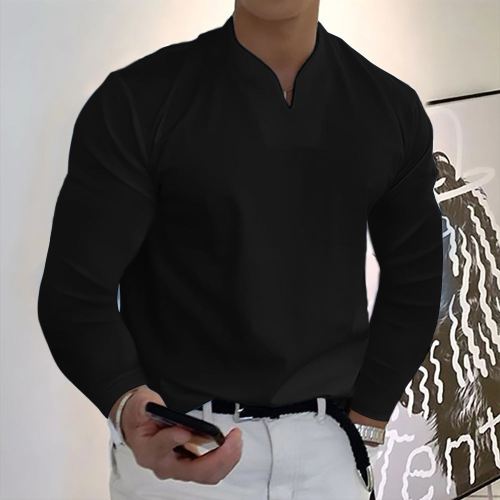 🔥🔥【S-5XL】Muška ljetna majica s V-izrezom od čistog pamuka